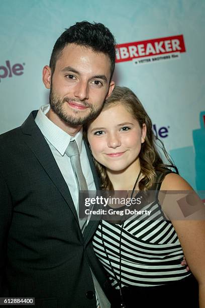 Actor/Producer Wesley Elder and Hannah Elder attend the Premiere Of Stadium Media's "The Matchbreaker" After Party at Stella Barra Pizzeria on...