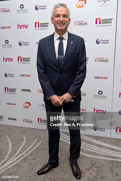 Alan Smith attends the 21st Legends of football event to celebrate 25 seasons of the Premier League and raise money for music therapy charity Nordoff...