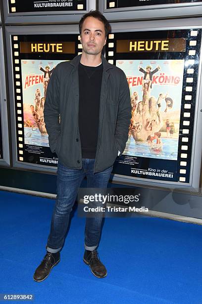 German actor Nikolai Kinski attends the 'Affenkoenig' Berlin Premiere at Kino in der Kulturbrauerei on October 5, 2016 in Berlin, Germany.