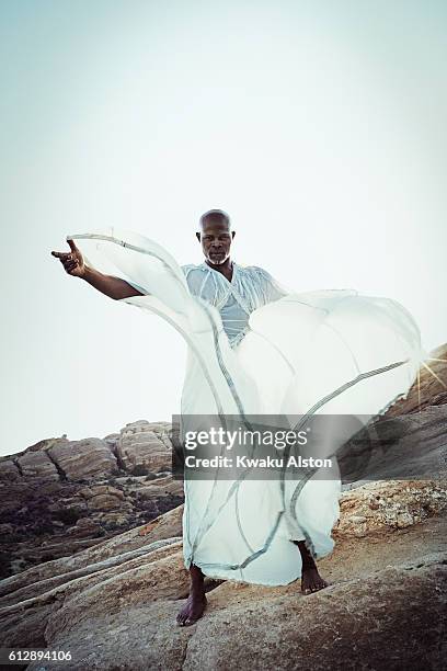 Actor Djimon Hounsou is photographed for Spirit and Flesh on September 25, 2015 in Los Angeles, California.