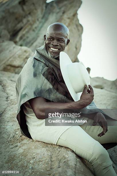 Actor Djimon Hounsou is photographed for Spirit and Flesh on September 25, 2015 in Los Angeles, California.