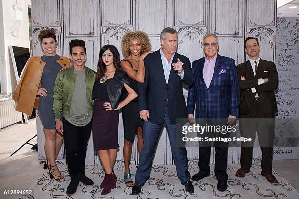 Lucy Lawless, Ray Santiago, Dana Delorenzo, Michelle Hurd, Bruce Campbell, Lee Majors and Ted Raimi attend The Build Series to discuss the TV show...