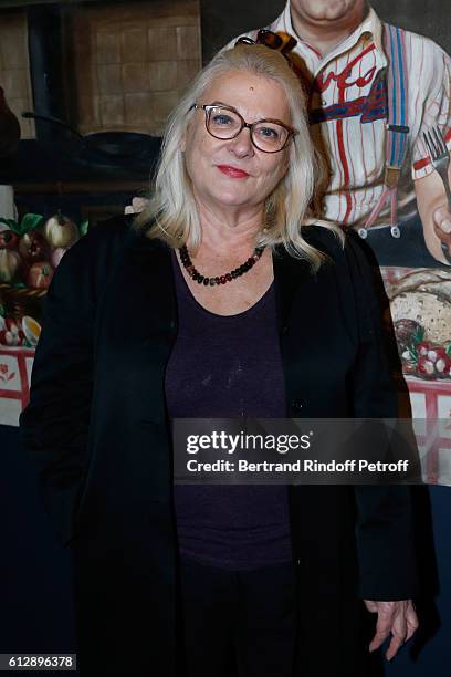 Actress Josiane Balasko attend the Coluche Exhibition Opening. This exhibition is organized for the 30 years of the disappearance of Coluche. Held at...