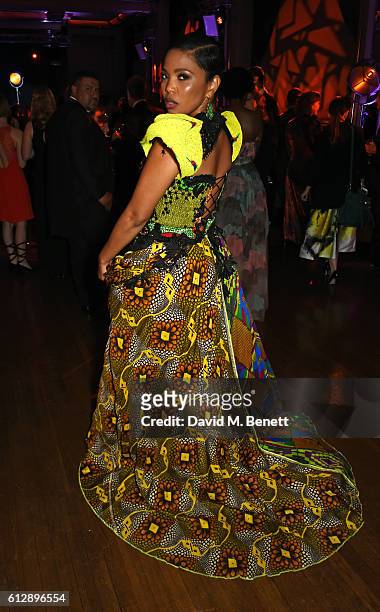 Terry Pheto attends the "A United Kingdom" Opening Night Gala after party during the 60th BFI London Film Festival at Victoria House on October 5,...