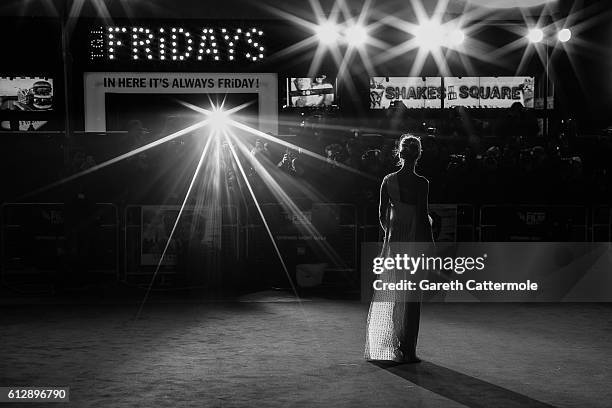 Actress Rosamund Pike attends the 'A United Kingdom' Opening Night Gala screening during the 60th BFI London Film Festival at Odeon Leicester Square...