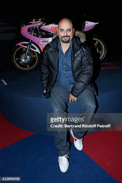 Actor Jerome Commandeur attends the Coluche Exhibition Opening. This exhibition is organized for the 30 years of the disappearance of Coluche. Held...