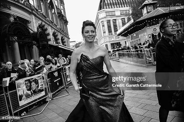 Actress Jessica Oyelowo attends the 'A United Kingdom' Opening Night Gala screening during the 60th BFI London Film Festival at Odeon Leicester...