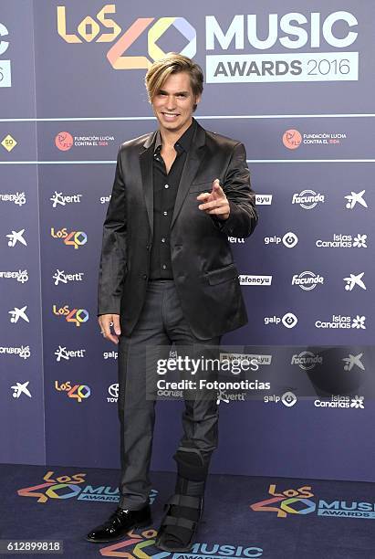 Carlos Baute attends the 40 Principales Awards nominated dinner at Florida Retiro on October 5, 2016 in Madrid, Spain.