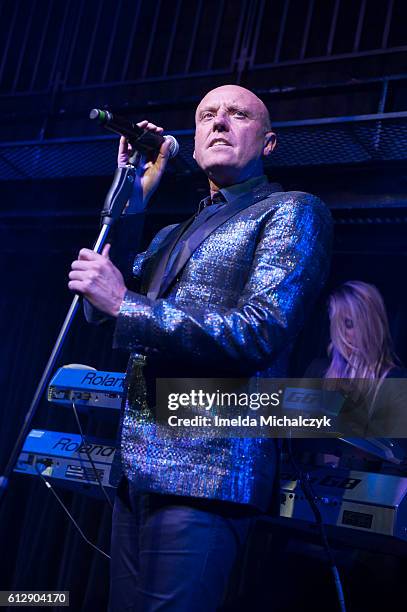 Glenn Gregory of Heaven 17 performs at The Jazz Cafe on October 5, 2016 in London, England.