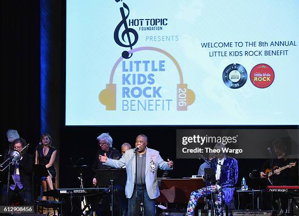 Singer Sam Moore performs onstage during Little Kids Rock Benefit 2016 at Capitale on October 5, 2016 in New York City.