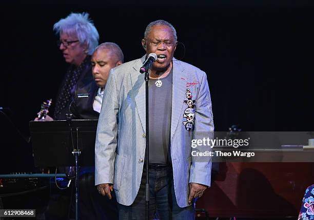 Singer Sam Moore performs onstage during Little Kids Rock Benefit 2016 at Capitale on October 5, 2016 in New York City.