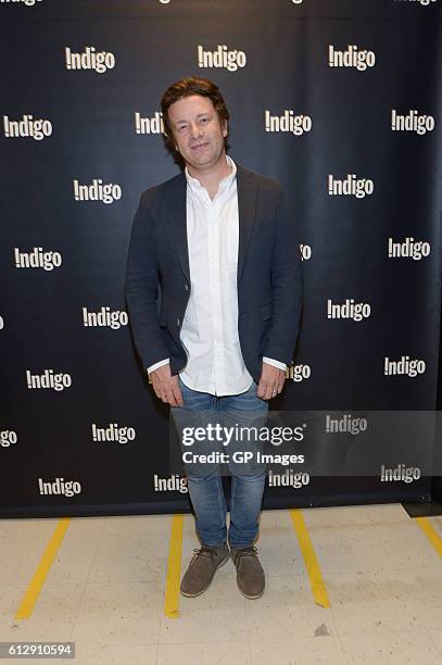 Jamie Oliver visits Indigo at Yorkdale Shopping Centre on October 5, 2016 in Toronto, Canada.