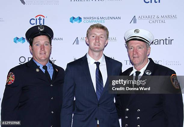 Ryan Meara and FDNY Chief James Leonard attends the 31st Annual Answer The Call Gala in honor of New York City's Fallen Heroes at Cipriani Wall...