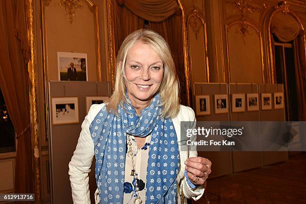 Helene de Yougoslavie attends the Massimo Gargia's Photos of Celebrities Exhibition at Mairie du 8eme - Paris Fashion Week Womenswear Spring/Summer...