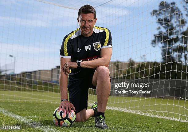 Paul Okon coach of the Central Coast Mariners during a Central Coast Mariners A-League training session on October 6, 2016 in Tuggerah, Australia.