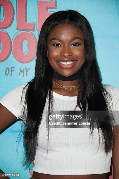 Actress Coco Jones arrives at the Premiere of CBS Films' "Middle School: The Worst Years Of My Life" at the TCL Chinese 6 Theatres on October 5, 2016...