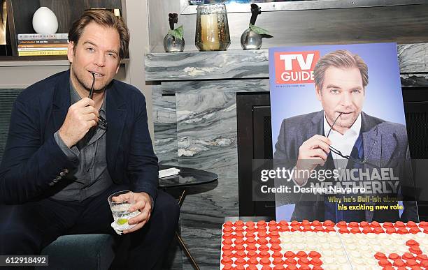 Actor Michael Weatherly attends TV Guide Magazine Celebrates CBS' Michael Weatherly at HGU New York on October 5, 2016 in New York City.