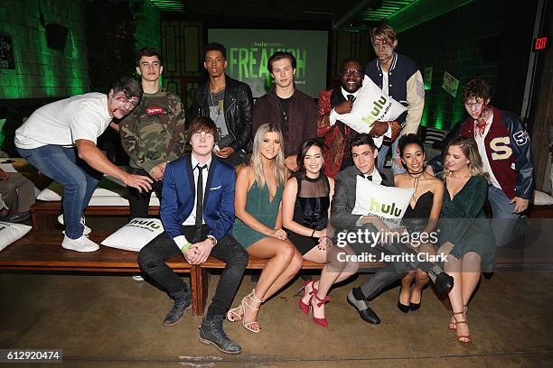 Hayes Grier, Melvin Gregg, Leo Howard, Chad L. Coleman, Adam Hicks, Meghan Rienks, Mary Mouser, Tyler Chase, Liza Koshy and Aislinn Paul attend the...