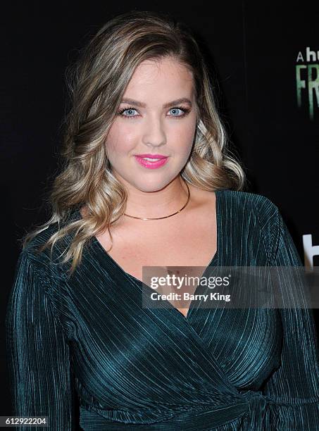 Actress Aislinn Paul attends the premiere of Hulu's 'Freakish' at Smogshoppe on October 5, 2016 in Los Angeles, California.