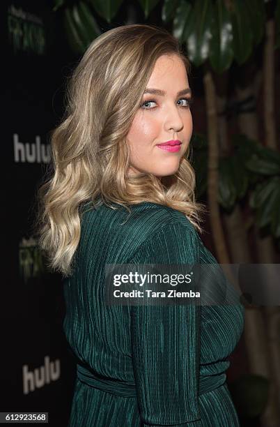 Actress Aislinn Paul attends the premiere of Hulu's 'Freakish' at Smogshoppe on October 5, 2016 in Los Angeles, California.