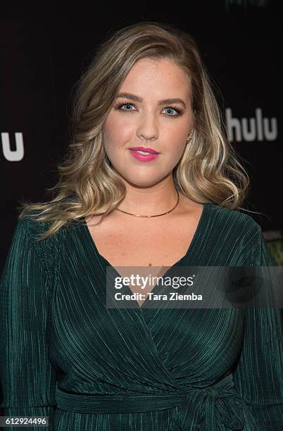 Actress Aislinn Paul attends the premiere of Hulu's 'Freakish' at Smogshoppe on October 5, 2016 in Los Angeles, California.