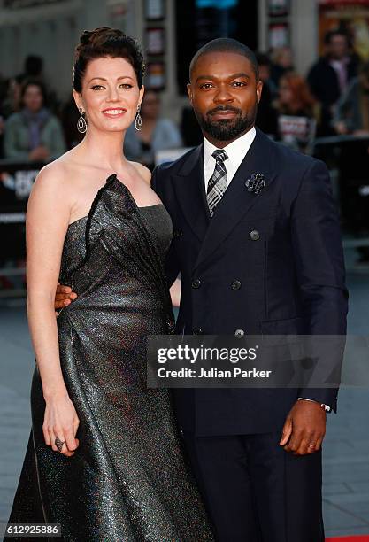 Jessica Oyelowo and David Oyelowo attend the 'A United Kingdom' Opening Night Gala screening during the 60th BFI London Film Festival at Odeon...