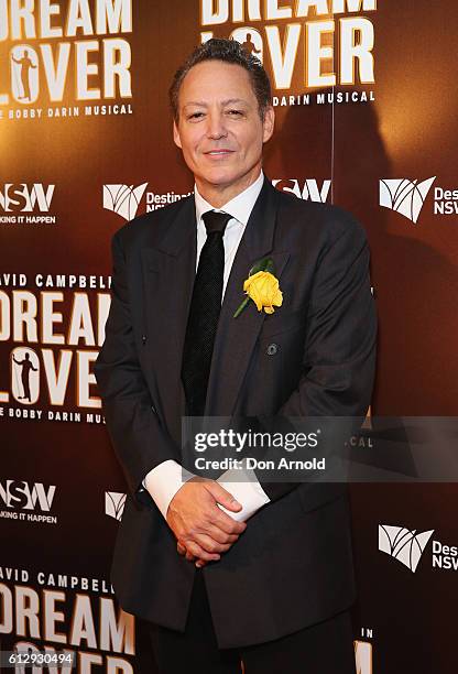 Dodd Darin arrives ahead of the premiere of Dream Lover - The Bobby Darin Musical at Lyric Theatre, Star City on October 6, 2016 in Sydney, Australia.