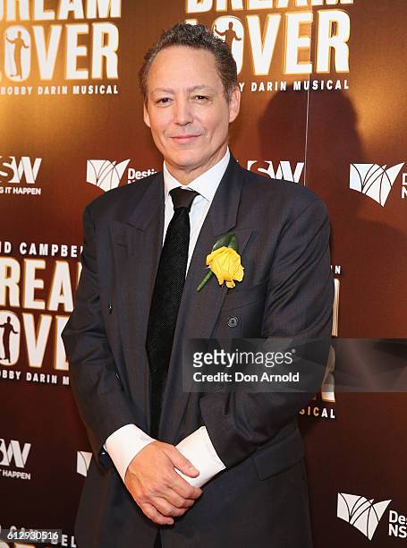 Dodd Darin arrives ahead of the premiere of Dream Lover - The Bobby Darin Musical at Lyric Theatre, Star City on October 6, 2016 in Sydney, Australia.