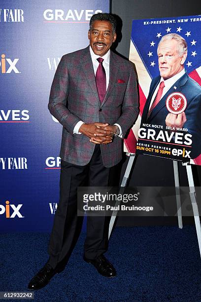 Ernie Hudson attends the EPIX and Vanity Fair Host the Premiere of EPIX Original Series "Graves" at Museum of Modern Art on October 5, 2016 in New...