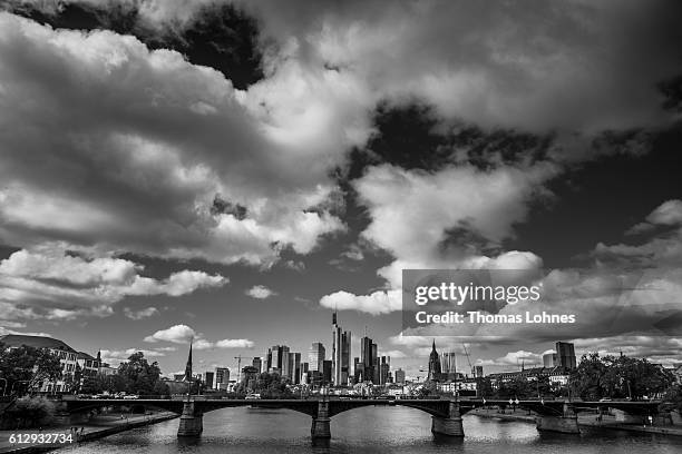 General view to the finance district of Frankfurt on October 5, 2016 in Frankfurt, Germany. Banks across Europe are struggling as their profits have...