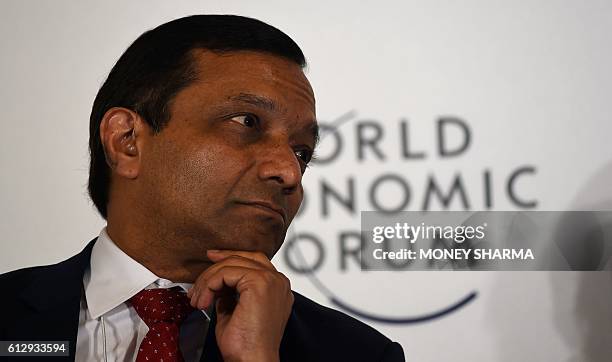 Mahindra & Mahindra executive director Pawan Goenka, president of the automotive and farm equipment sectors, looks on at a session named 'Shaping the...