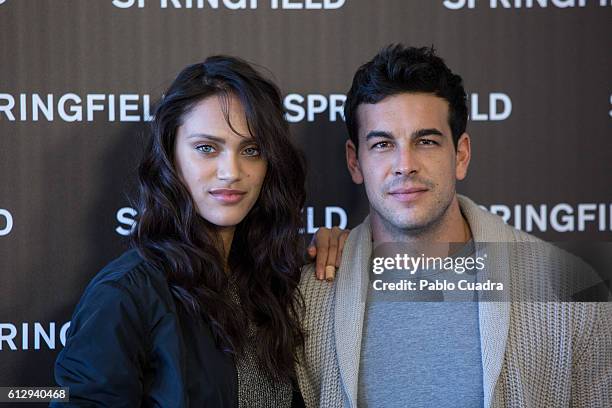 Actor Mario Casas and model Dalianah Arekion present Springfield Christmas Commercial at Club Allard on October 6, 2016 in Madrid, Spain.