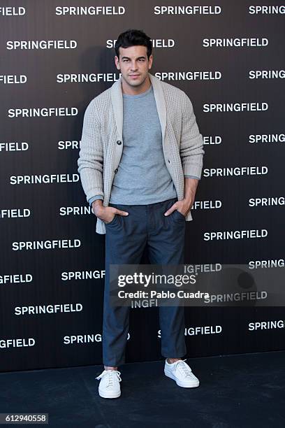 Actor Mario Casas presents Springfield Christmas Commercial at Club Allard on October 6, 2016 in Madrid, Spain.