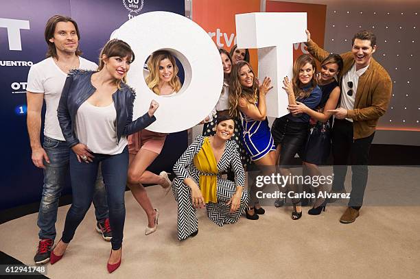 Javian, Gisela, Natalia, Rosa Lopez, Mireia Montavez, Nuria Fergo, Veronica Romeo, Geno Machado, Chenoa and Manu Tenorio attend 'OT 1 El Reencuentro'...