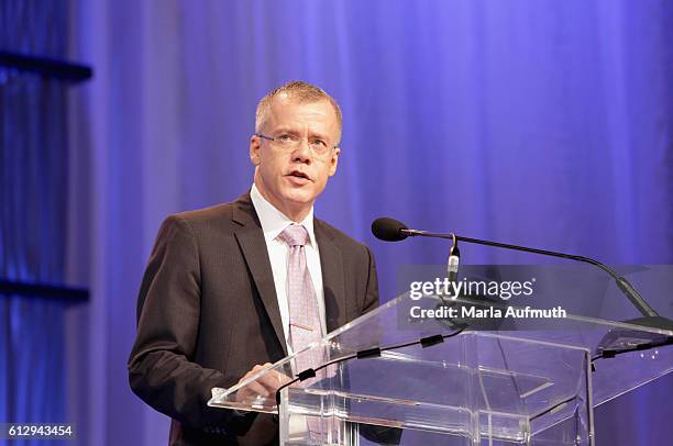 Bristol-Myers Squibb president & head US commercial business Christopher Boerner speaks onstage during Pennsylvania Conference for Women 2016 at...