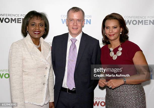 Attorney and law professor Anita Hill, Bristol-Myers Squibb president & head US commercial business Christopher Boerner and news anchor Tamala...