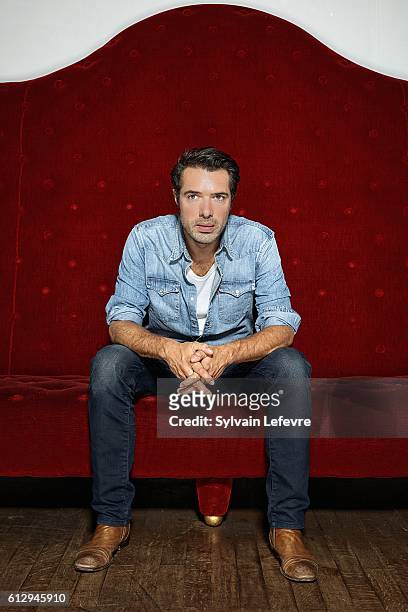 Actor Nicolas Bedos is photographed for Self Assignment on October 3, 2016 in Namur, Belgium.