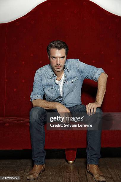 Actor Nicolas Bedos is photographed for Self Assignment on October 3, 2016 in Namur, Belgium.