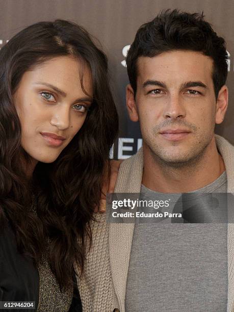 Actor Mario Casas and model Dalianah Arekion present Springfield Christmas Commercial at Club Allard on October 6, 2016 in Madrid, Spain.