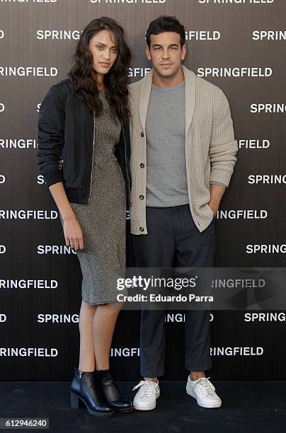 Actor Mario Casas and model Dalianah Arekion present Springfield Christmas Commercial at Club Allard on October 6, 2016 in Madrid, Spain.