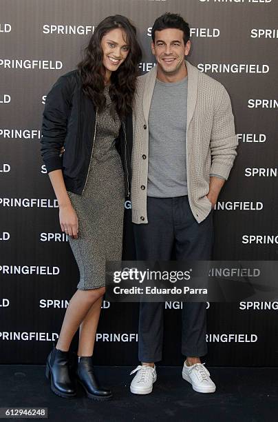 Actor Mario Casas and model Dalianah Arekion present Springfield Christmas Commercial at Club Allard on October 6, 2016 in Madrid, Spain.