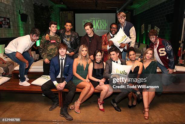 Back Row Actors Hayes Grier, Melvin Gregg, Leo Howard, Chad L. Coleman and front row actors Adam Hicks, Meghan Rienks, Mary Mouser, Tyler Chase, Liza...