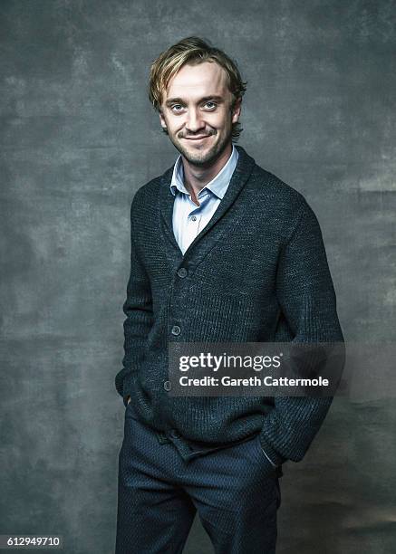 Actor Tom Felton is photographed during the 60th BFI London Film Festival at The Mayfair Hotel on October 5, 2016 in London, England.