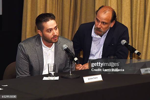 Filmmaker Jenner Furst and actor Nick Sandow participate in a panel discussion duriing Shawn "JAY Z" Carter, the Weinstein Company and Spike TV's...
