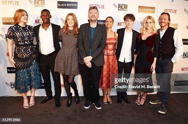 Bryce Dallas Howard, Malachi Kirby, Annabel Jones, Charlie Brooker, Gugu Mbatha-Raw, Alex Lawther, Alice Eve and Jerome Flynn attend the LFF Connects...