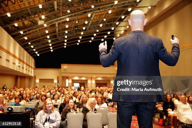 Author Adam Grant speaks during Breakout Sessions at the Pennsylvania Conference for Women 2016 at Pennsylvania Convention Center on October 6, 2016...