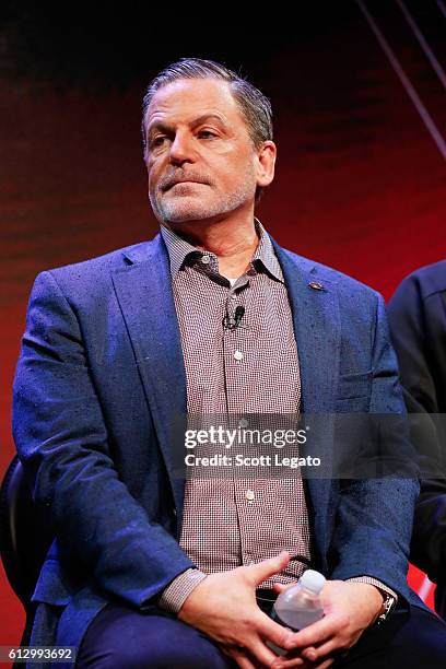 Founder and Chairman, Quicken Loans and Rock Ventures Majority Owner, 2016 NBA Champion Cleveland Cavaliers Dan Gilbert speaks during Autoblog...