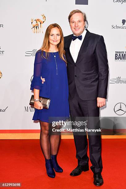 Stephan Grossmann and his wife Lidija attend the Tribute To Bambi at Station on October 6, 2016 in Berlin, Germany.