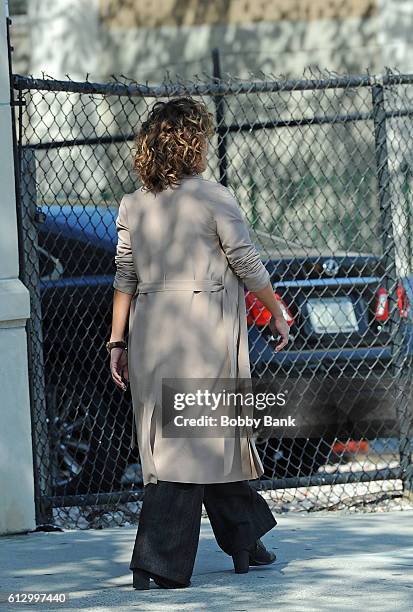 Jennifer Lopez on the set of "Shades of Blue" on October 6, 2016 in New York City.