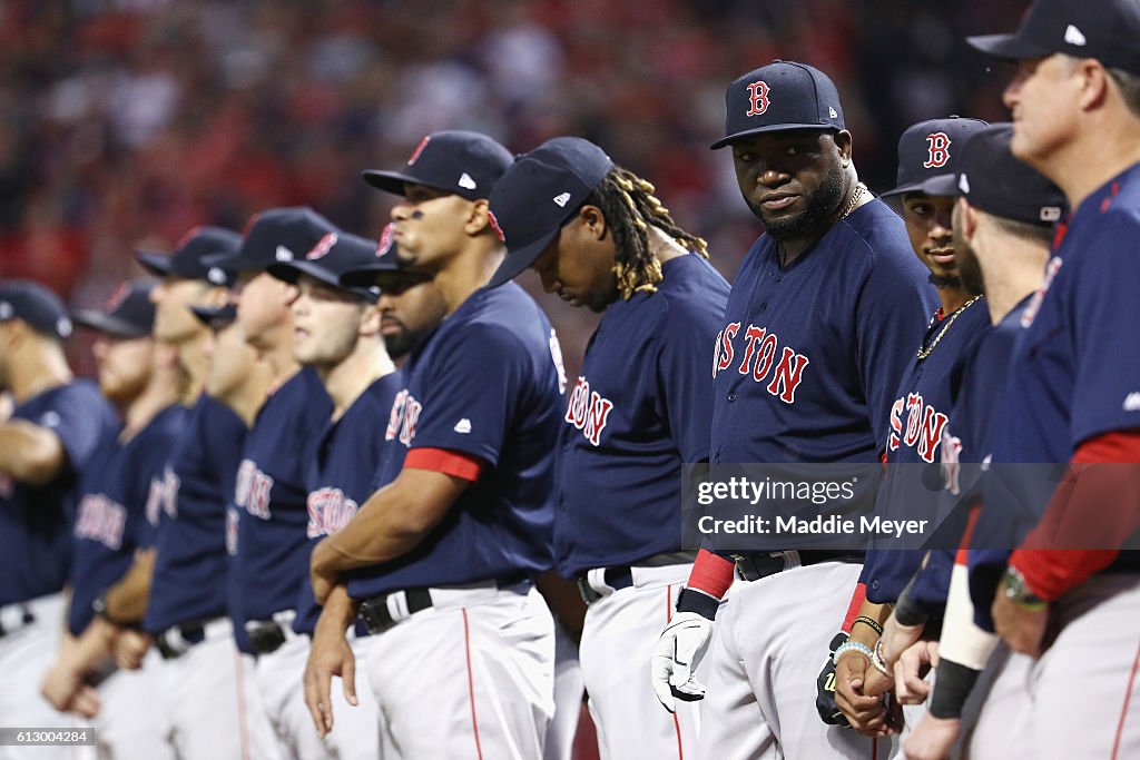 Division Series - Boston Red Sox v Cleveland Indians - Game One